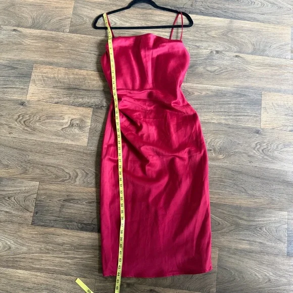 House of CB Anja Satin Corset Midi Dress Size Medium - Picture 9 of 10